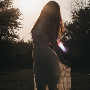 Cream Lace Layered Maxi Dress